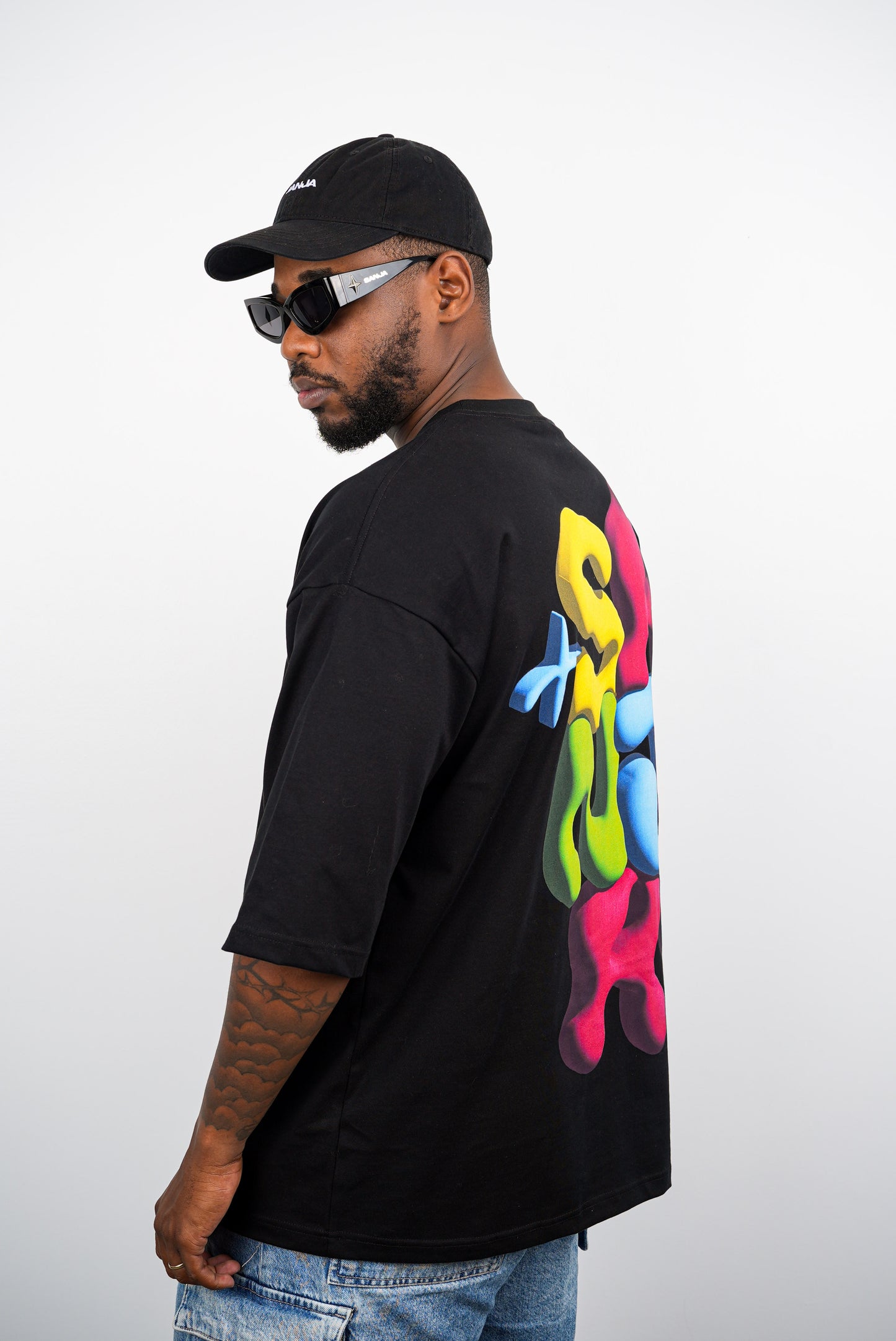 T-shirts black Xoversized