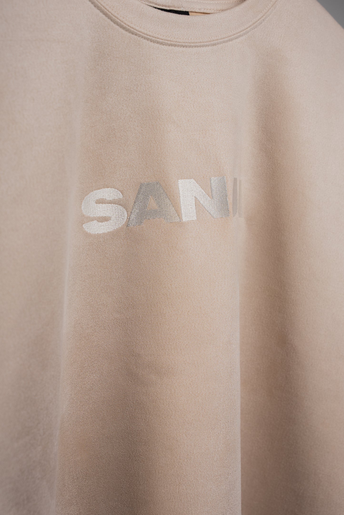 T-shirt Velour Beige