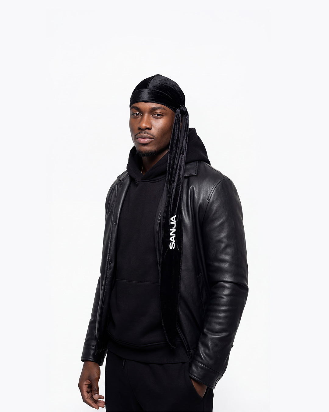 Durags velour noir Sanja