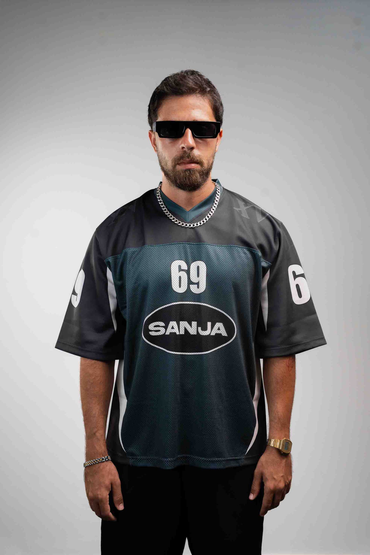 Sanja Jersey - Green Black