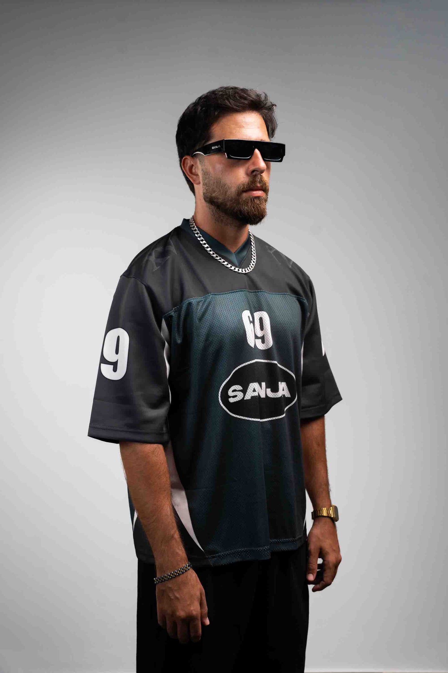 Sanja Jersey - Green Black