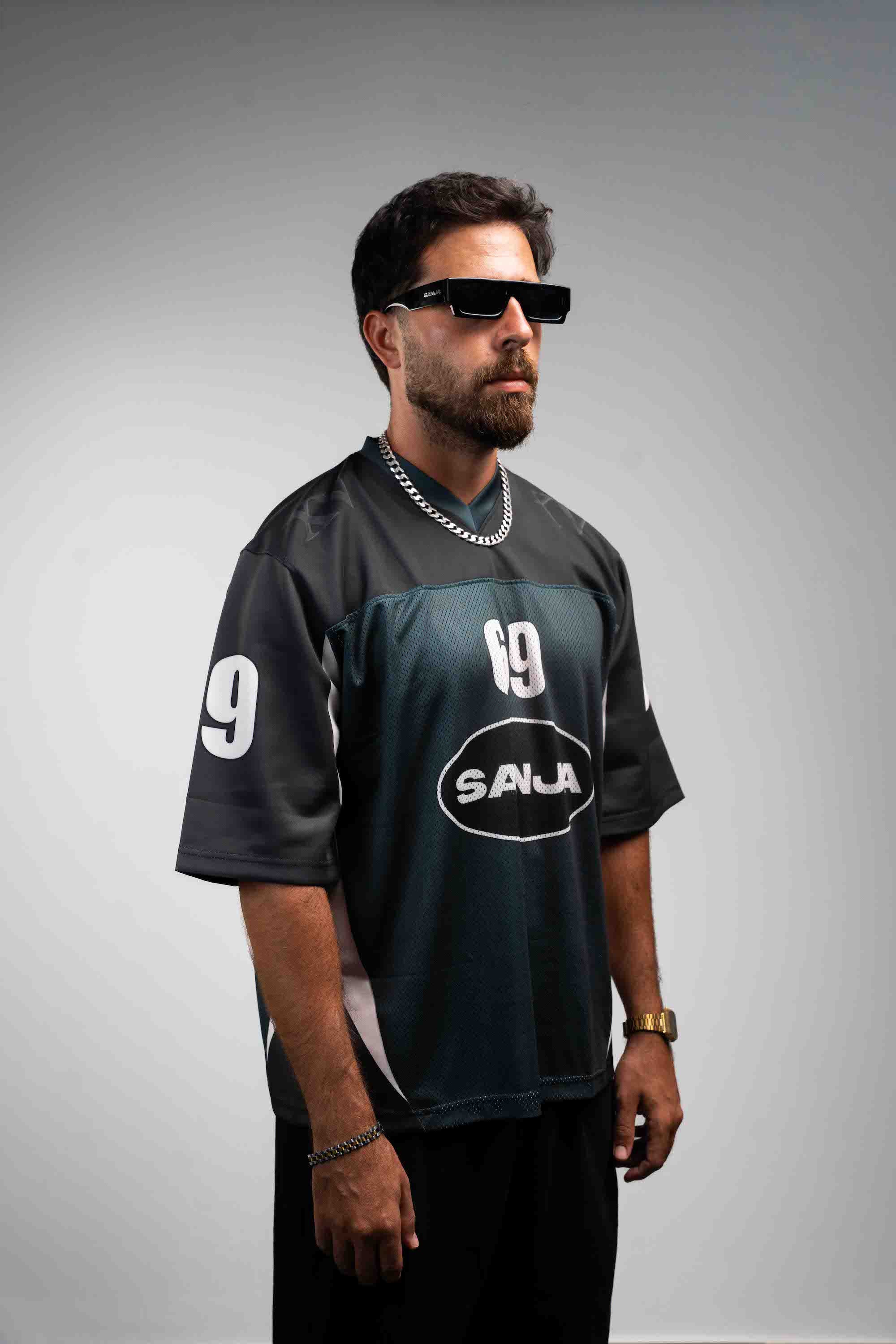 Sanja Jersey - Green Black
