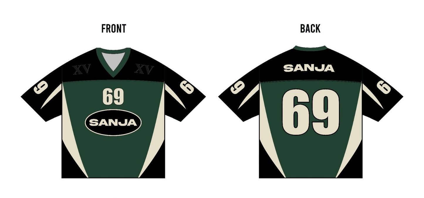 Sanja Jersey - Green Black